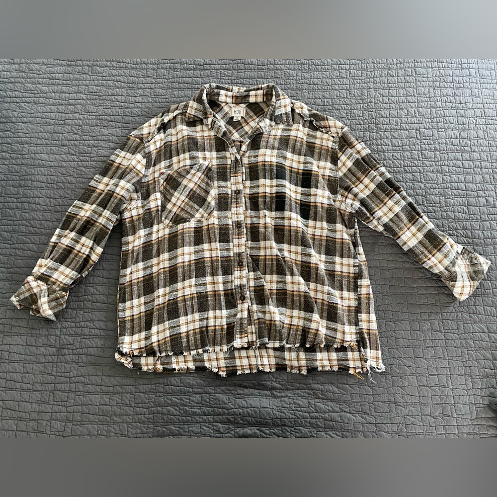 BDG Oversized Flannel Shirt - Size L